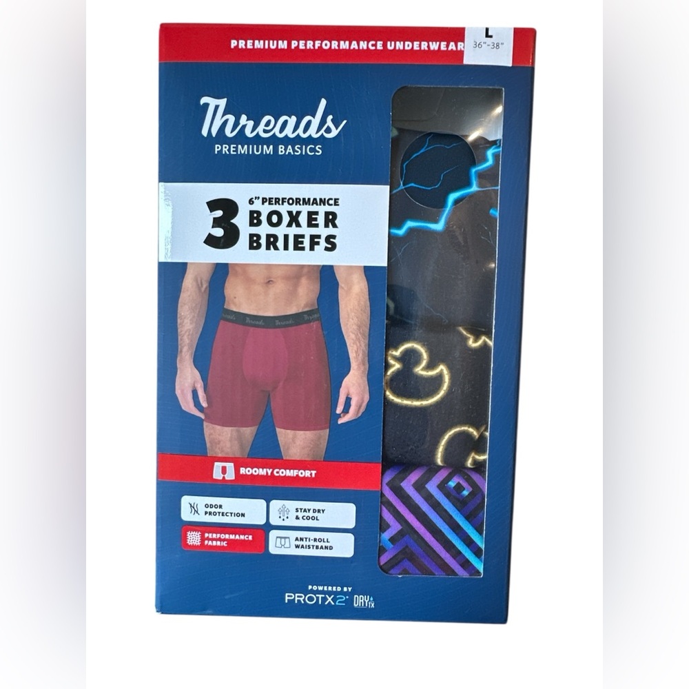 Premium Basics Boxer Briefs - Red and Black